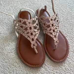 Sandals sparkly pink rhinestones